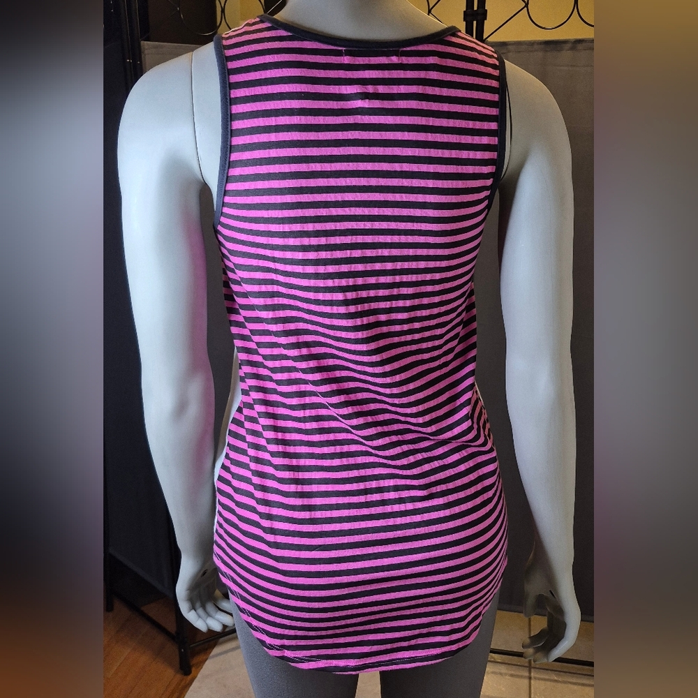 Rock Star Tank Top - White and Black - Picture 12 of 14